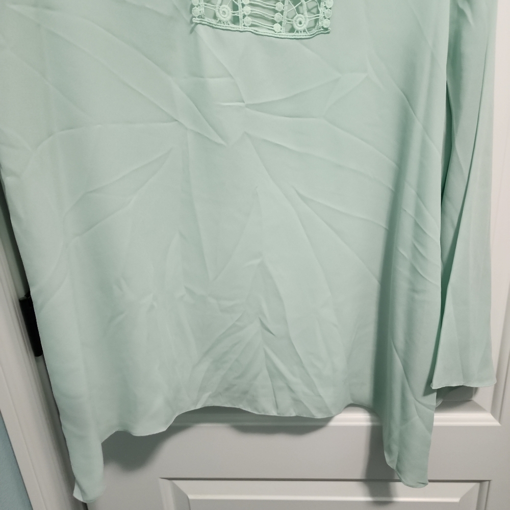 Zac & Rachel mint green top, sz XL - Picture 6 of 6